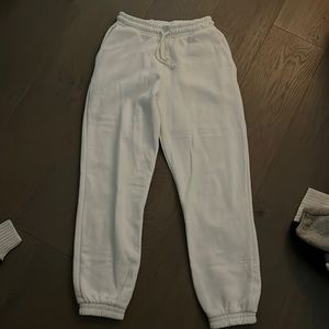 ZARA white sweat pants/joggers